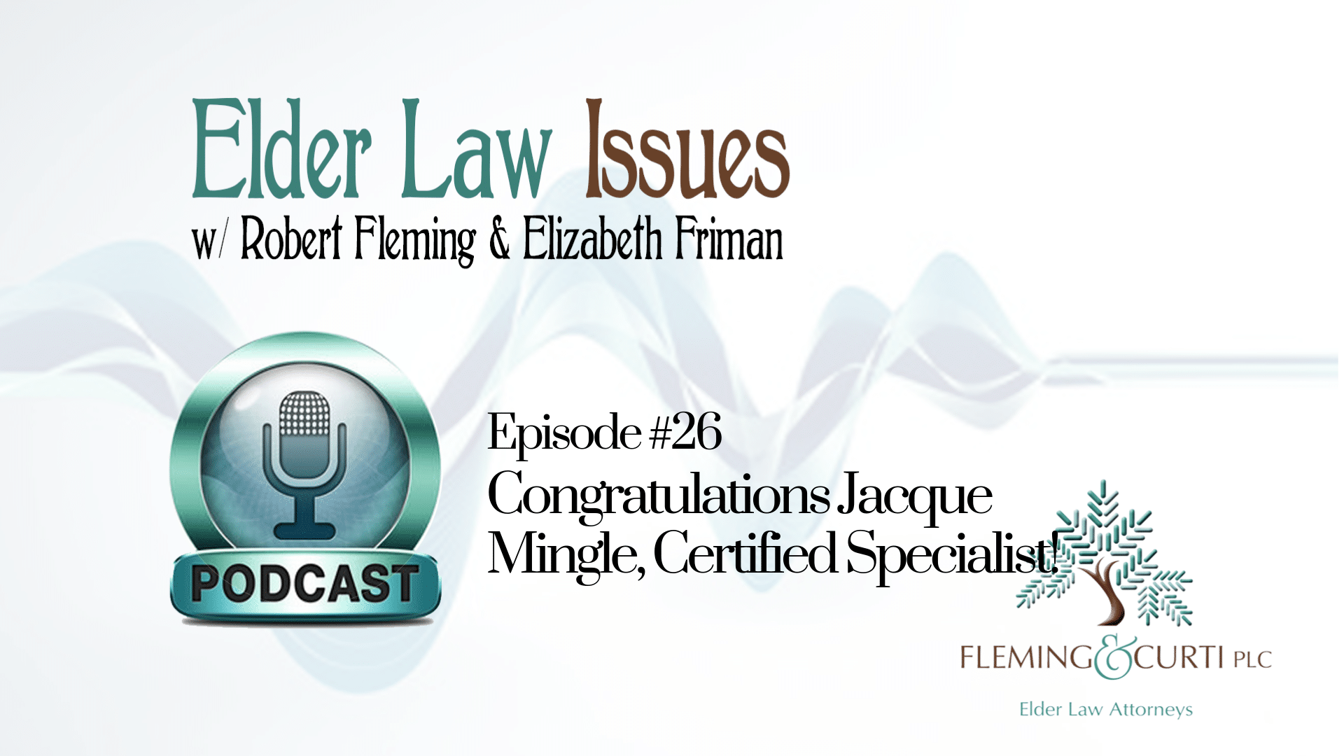 Congratulations Jacque Mingle, Certified Specialist