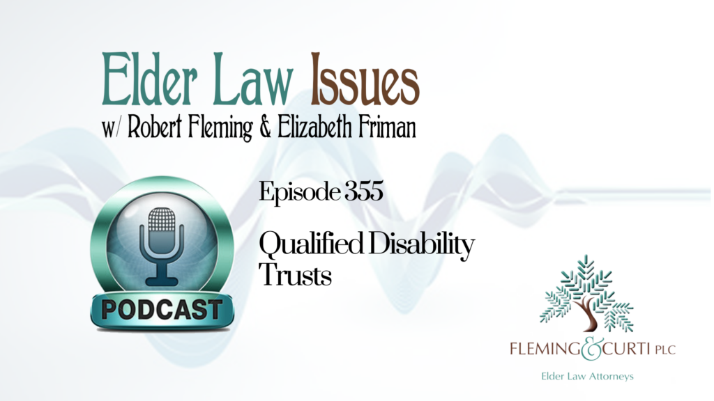 Qualified disability trusts